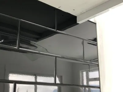 Black Tile Backsplash w/ Black Grout 3