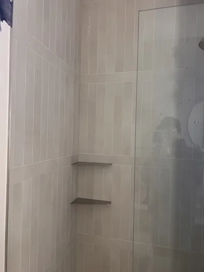Melissa's Custom Alternating Pattern Tile Shower 2