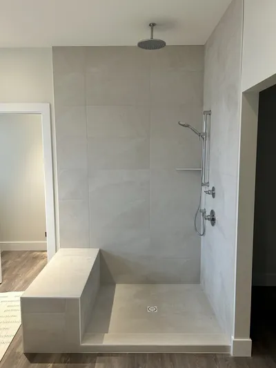 Custom Shower w/ Bench 1