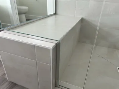 Custom Shower w/ Bench 4