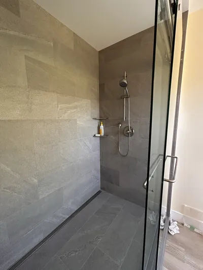 Custom Shower w/ Schluter Linear Drain 1
