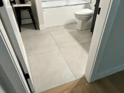 36" Square Large Format Floor Tile Install 1