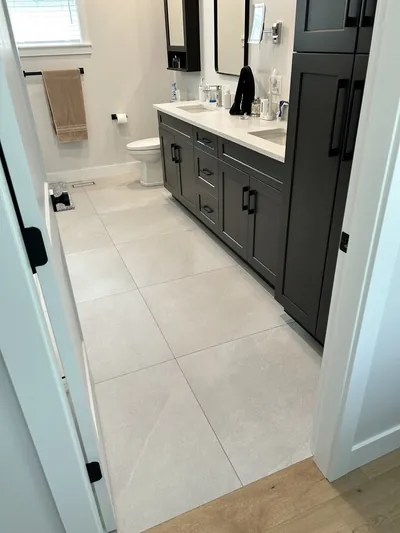 36" Square Large Format Floor Tile Install 2