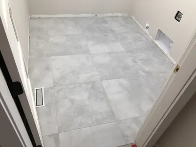 Large Format Floor Tile Installation 3